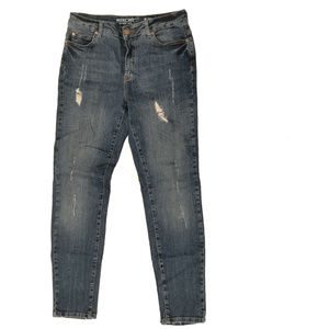 Noisy May Women Skinny Distressed Blue Jeans 28"